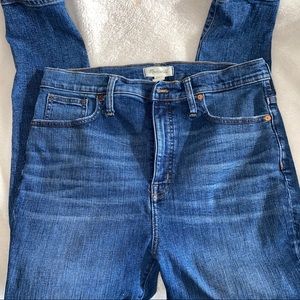 Madewell 11” High rise skinny jeans